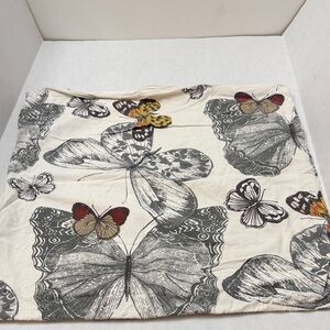 Pottery Barn Butterfly Accent pillow case - Cream and Gray